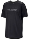 ARC TERYX 24 Ionic Merino Wool WORD LOGO SS Man ATOSMX7733BLK IONIA M - ARC'TERYX - BALAAN 1