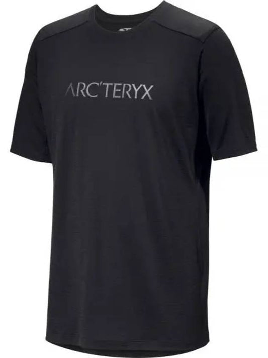 ARC TERYX 24 Ionic Merino Wool WORD LOGO SS Man ATOSMX7733BLK IONIA M - ARC'TERYX - BALAAN 2