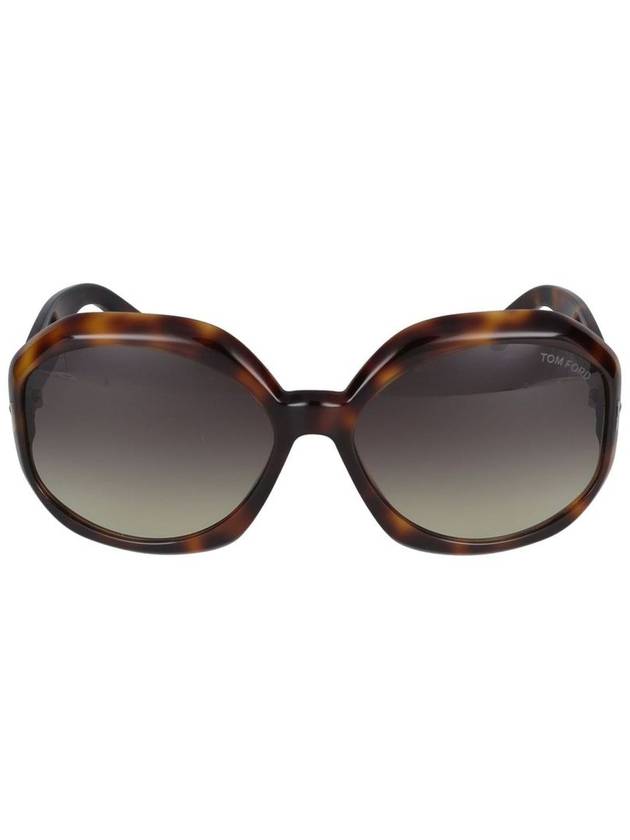 Eyewear Tortoiseshell Oval Frame Sunglasses FT1011 - TOM FORD - BALAAN 2