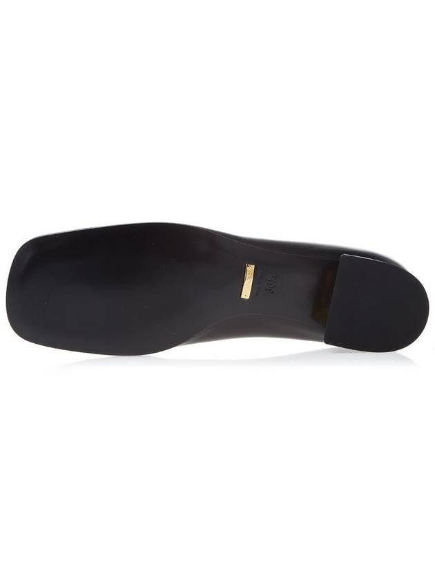 Ballet Flat With Horsebit Black Leather - GUCCI - BALAAN 6