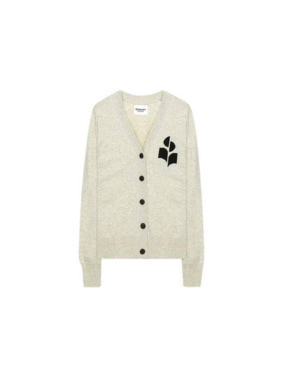 Norton Logo Cardigan Light Grey - ISABEL MARANT - BALAAN 2