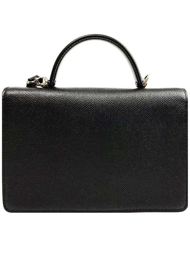 Gancini Mini Cross Bag Black - SALVATORE FERRAGAMO - BALAAN 4