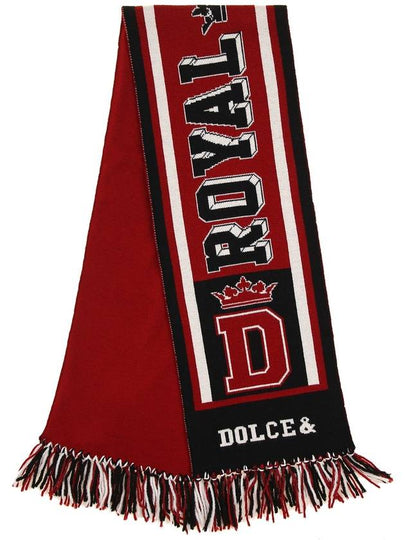 Dolce GabbanaCashmere football club style scarf - DOLCE&GABBANA - BALAAN 2