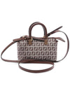 FF Small Fabric Tote Bag Brown - FENDI - BALAAN 5