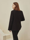 Women's Renee Basic Blazer Jacket Black - ARIFF - BALAAN 4