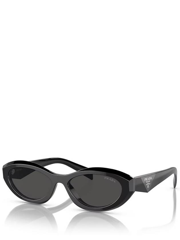 Eyewear Oval Frame Sunglasses Black - PRADA - BALAAN 3