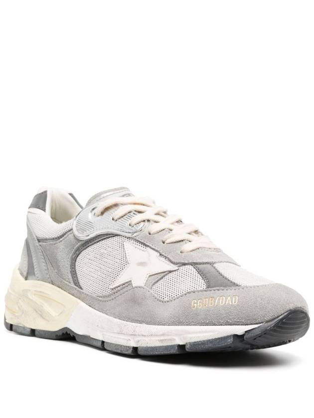 Dad Running Suede Sneakers Grey - GOLDEN GOOSE - BALAAN 4