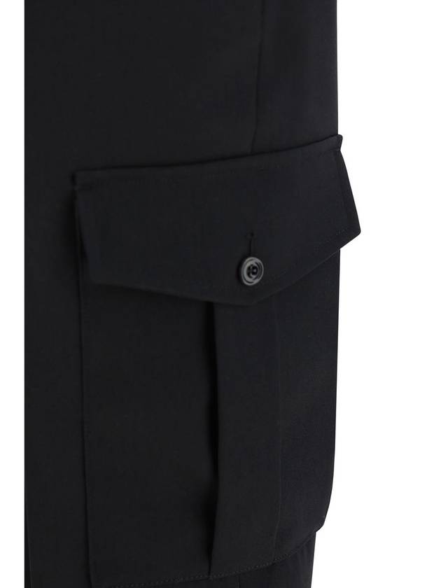 Men's Belt Loop Tapered Leg Straight Pants Black - ALEXANDER MCQUEEN - BALAAN 4