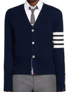 Men's Diagonal Classic Cashmere Cardigan Navy - THOM BROWNE - BALAAN 2