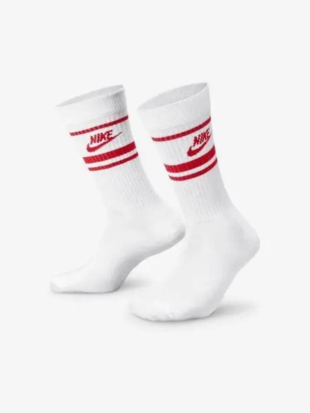 Sportswear Everyday Essential Crew Socks 3 Pack White - NIKE - BALAAN 2