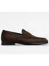 Men's Suede Penny Loafers Brown - TOD'S - BALAAN 4