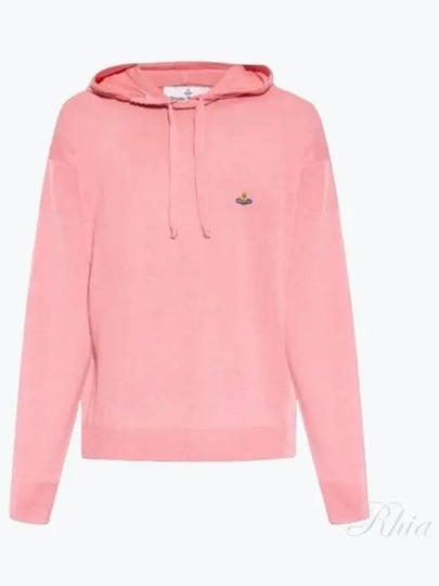 Embroidered Logo Virgin Wool Hoodie Pink - VIVIENNE WESTWOOD - BALAAN 2