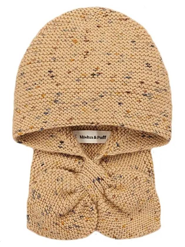 Kids Sladding Wool Hood Camel Confetti MP155006 290 - MISHA&PUFF - BALAAN 1