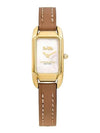 Women's Caddy Cadie Watch Gold Brown - COACH - BALAAN 3