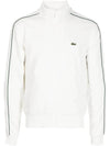 Paris Pique Track Jacket White - LACOSTE - BALAAN 1