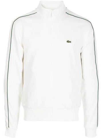 Paris Pique Track Jacket White - LACOSTE - BALAAN 1