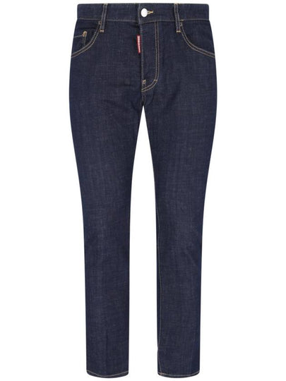 Dark Rinse Wash Skater Denim Jeans Blue - DSQUARED2 - BALAAN 2