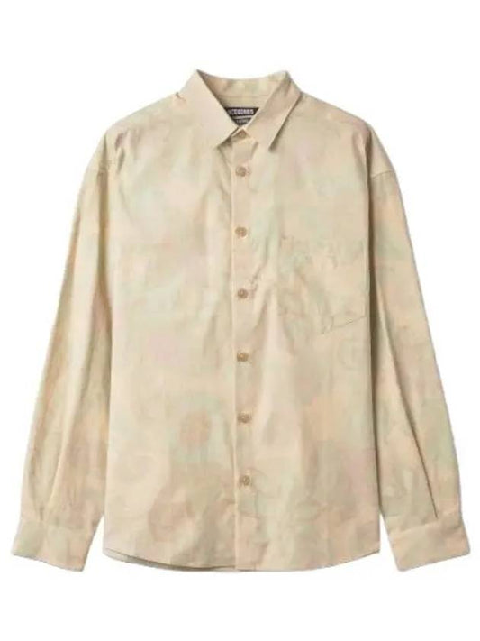 Jacquemus La Chemise Simon Shirt Green Paisley - JACQUEMUS - BALAAN 1