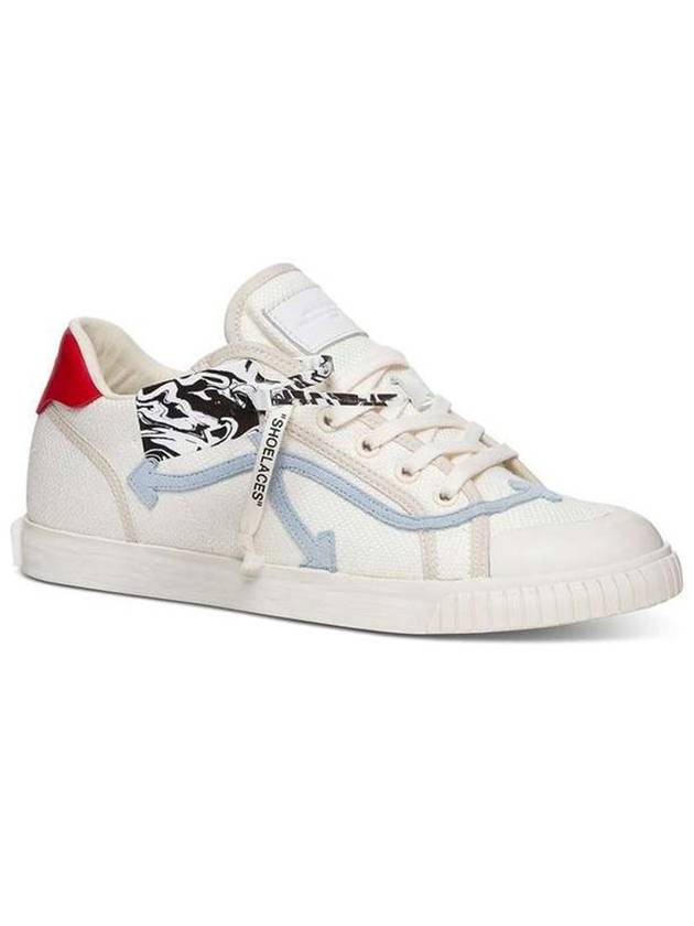 Arrow Red Tab Low Top Sneakers White Light Blue - OFF WHITE - BALAAN 3