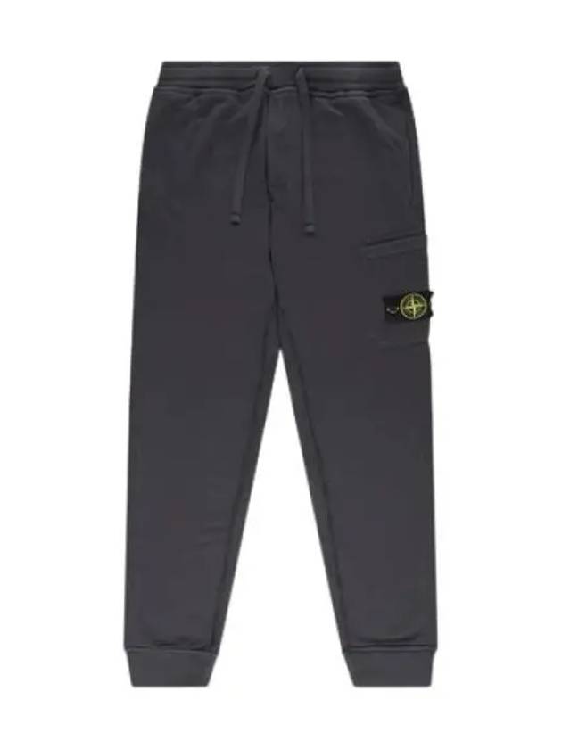 Waffen Patch Cotton Fleece Track Pants Charcoal - STONE ISLAND - BALAAN 2