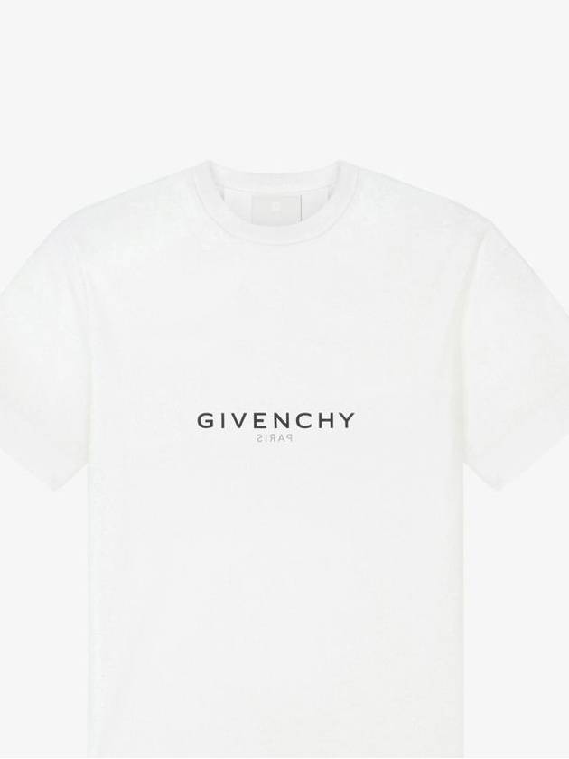 Reverse Oversized Short Sleeve T-Shirt White - GIVENCHY - BALAAN 2