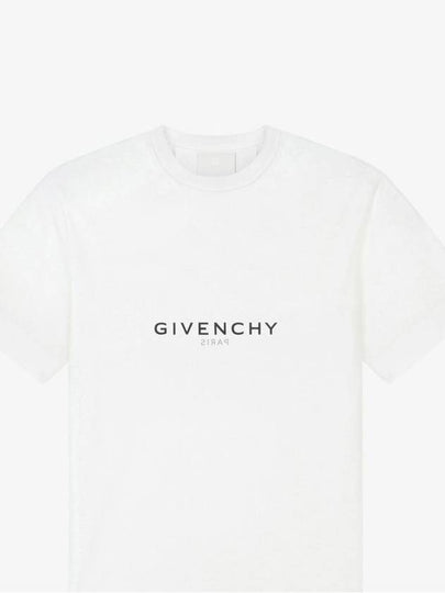 Reverse Oversized Short Sleeve T-Shirt White - GIVENCHY - BALAAN 2