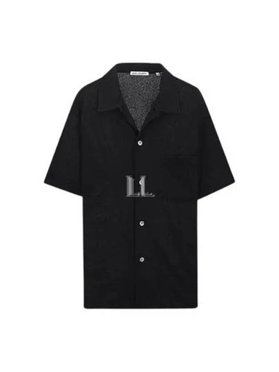 Box Boucle Short Sleeve Shirt Black - OUR LEGACY - BALAAN 2