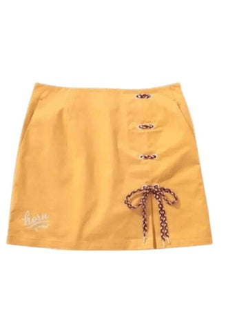 Women's Pavilion A-Line Skirt Mustard - HORN GARMENT - BALAAN 1