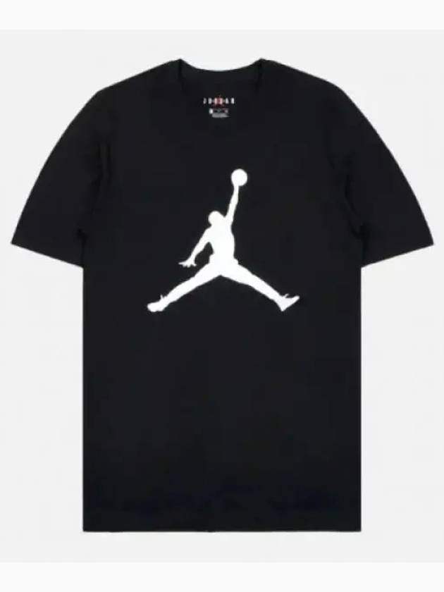 Men's Jordan Jumpman Logo Short Sleeve T-Shirt Black - NIKE - BALAAN 2