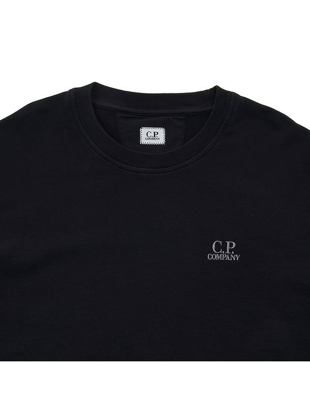 Logo Print Sweatshirt Black - CP COMPANY - BALAAN 4