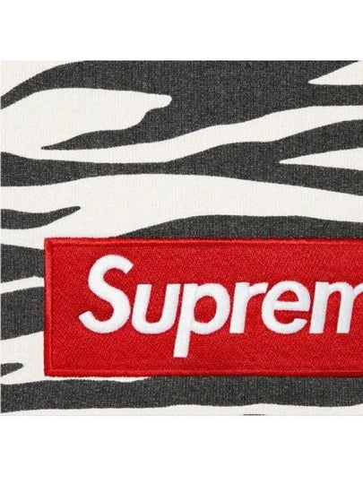 Men's Box Logo Crew Neck Brushed Sweatshirt Zebra Sweatshirt FW22SW65 PRT - SUPREME - BALAAN 2