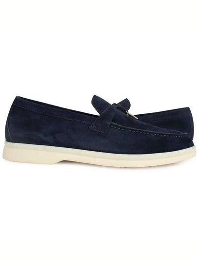 Summer Charms Walk Suede Loafers Navy - LORO PIANA - BALAAN 2