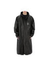 Logo Overfit Hooded Long Raincoat Black - BALENCIAGA - BALAAN 2