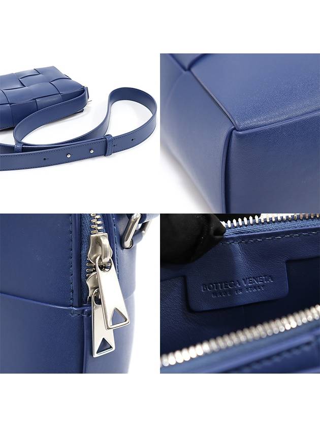 730027 Cruz Blue Intrecciato Weaving Cassette Camera Shoulder Crossbag - BOTTEGA VENETA - BALAAN 7