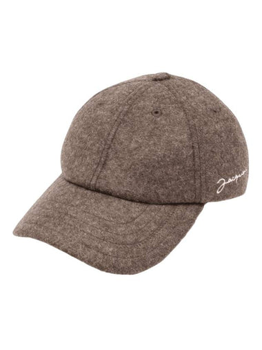 La Casquete Signature Ball Cap Dark Brown - JACQUEMUS - BALAAN 1