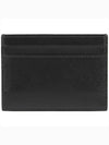 Tiny Monogram Shiny Leather Card Case Black - SAINT LAURENT - BALAAN 4