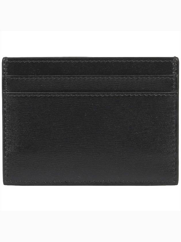 Tiny Monogram Shiny Leather Card Case Black - SAINT LAURENT - BALAAN 4