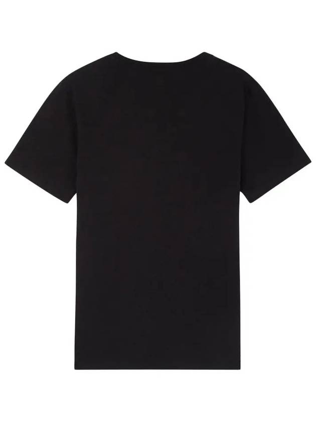 Fox Head Patch Classic Short Sleeve T-Shirt Black - MAISON KITSUNE - BALAAN 4