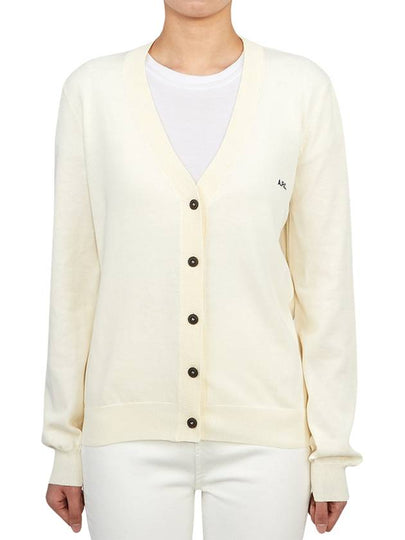 Bella Logo Embroidery Cardigan Ivory - A.P.C. - BALAAN 2