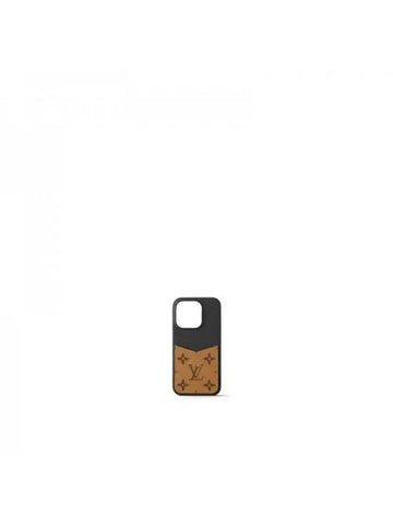 Bumper Pallas Iphone 15 Pro Phone Case Black Brown - LOUIS VUITTON - BALAAN 1