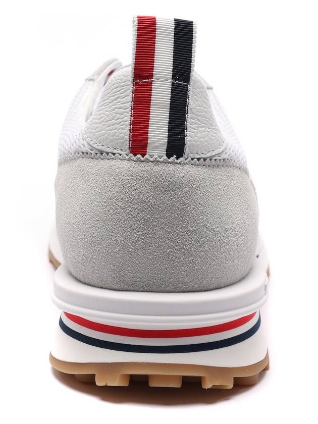 Fine Kid Suede Tech Runner White - THOM BROWNE - BALAAN 5