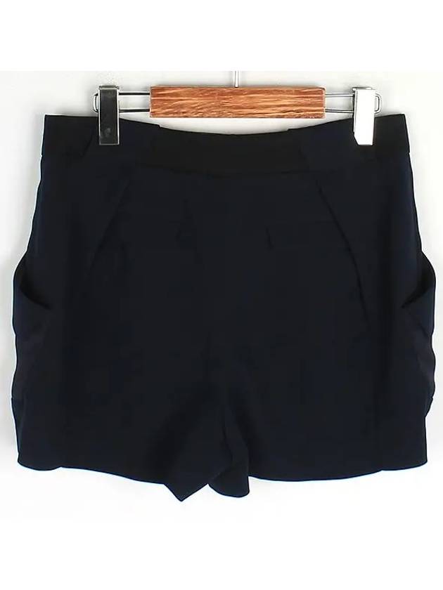 Navy color women s shirring shorts - SYSTEM - BALAAN 3