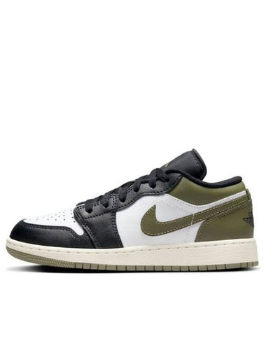 Air Jordan 1 Low Triple Low Top Sneakers Medium Olive - NIKE - BALAAN 1