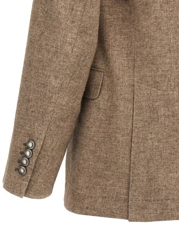 Brunello Cucinelli Single-Breasted Yack Blazer - BRUNELLO CUCINELLI - BALAAN 4