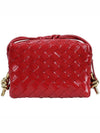 Intrecciato Loop Camera Mini Shoulder Bag Red - BOTTEGA VENETA - BALAAN 6