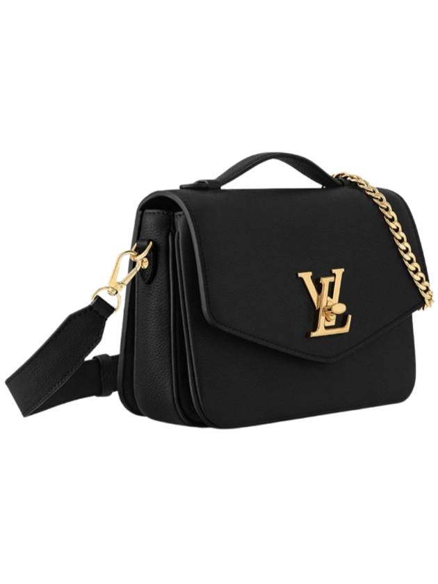 Oxford Lockme Leather Shoulder Bag Black - LOUIS VUITTON - BALAAN 3