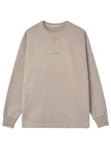 Logo Sweatshirt Oyster Gray - ACNE STUDIOS - BALAAN 1