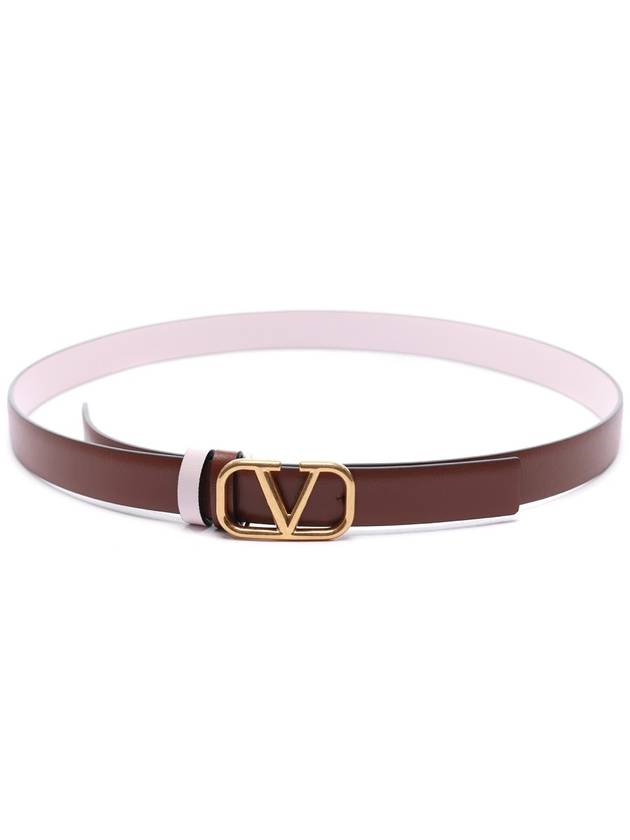 24SS Women's V Logo Signature Double-sided Belt 4W0T0S12 ZFR YVM 24S - VALENTINO - BALAAN 4