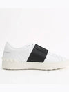 Hidden Open Low Top Sneakers White Black - VALENTINO - BALAAN 4