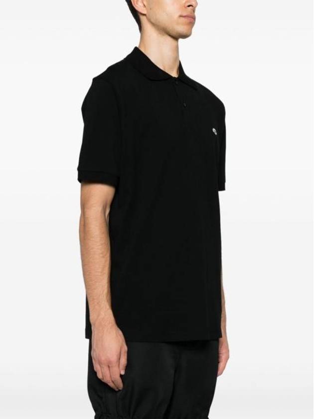 Oval D Patch Polo Shirt Black - DIESEL - BALAAN 4